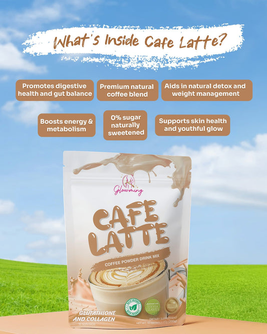 Glowming Caffe Latte Coffee Powder Drink Mix