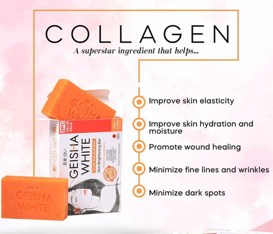 Geisha White Skin Brightening Bar ( INTENSE ) Scar and Blemish 65g x 3 Bars