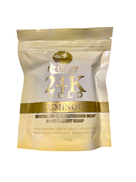 SY Glow 24K Gold Luminous Face and Body Soap 115g