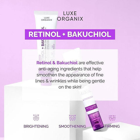 Luxe Organix Retinol + Bakuchiol Overnight Glow Gentle Treatment Cream 30g