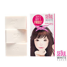 Seoul Korea Double White Intense Bright Kojic Arbutin Soap 3 X 90g