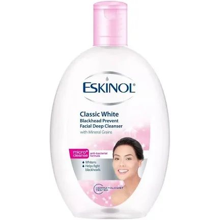 Eskinol Classic Glow Blackhead Prevent Facial Deep Cleanser 225ml