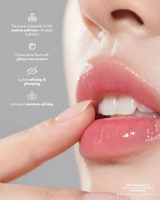 Jennie Moon Melting Peptide & HYA Lip Care – Glassy Rose 8.5ml