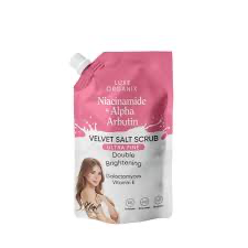 Luxe Organix Niacinamide + Alpha Arbutin Velvet Salt Scrub 300g