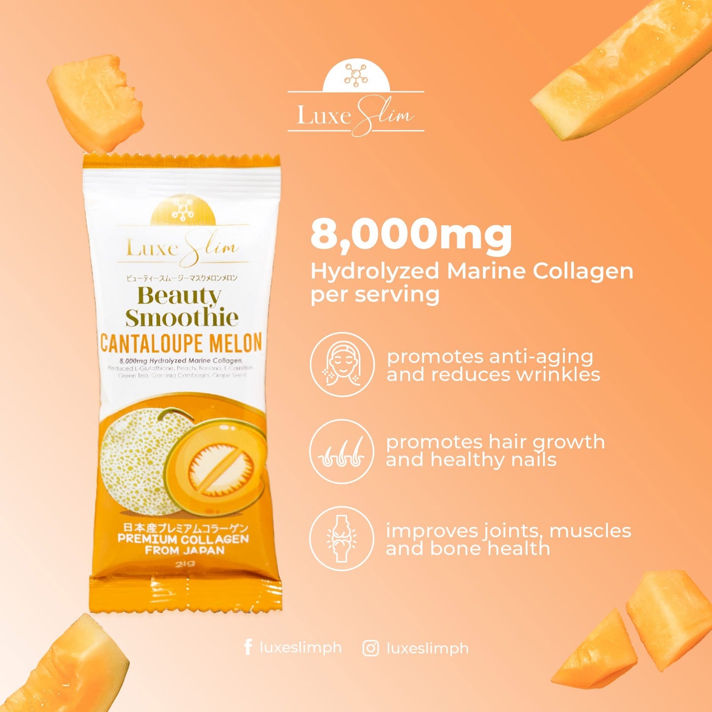 Luxe Slim Beauty Smoothie Cantaloupe Melon