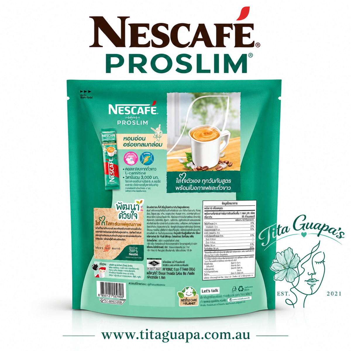 NESCAFÉ Protect Proslim Coffee Mix Powder – 17 Sachets x15g (255g)