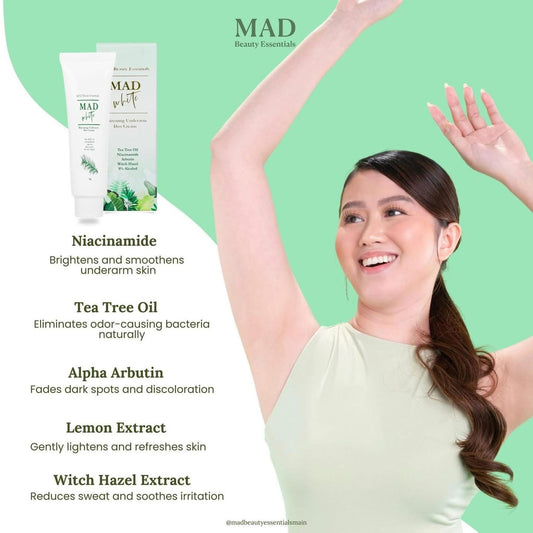 MAD White Whitening Underarm Deo Cream 30g