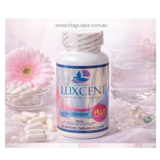 Luxcent L-Glutathione Plus Marine Collagen 1800mg Whitening Dietary Supplement 60 caps