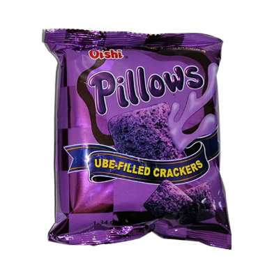 Oishi Pillows Ube-Filled Crackers 38g