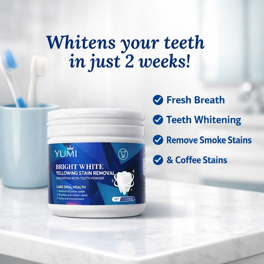 Yumi Bright White Yellowing Stain Removal Tooth Powder