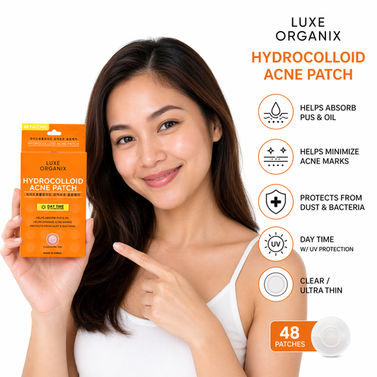 Luxe Organix Hydrocolloid Acne Patch – Day Time UV Protection (48 Patches)