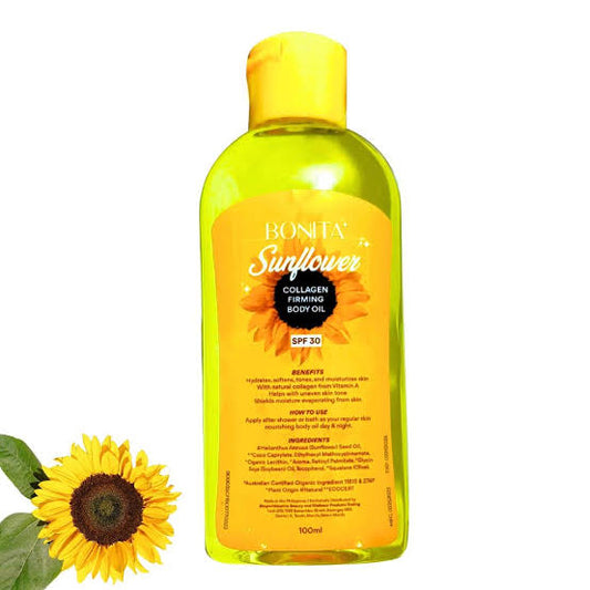 Bonita Sunflower Collagen Firming Body Oil SPF 30 100ml