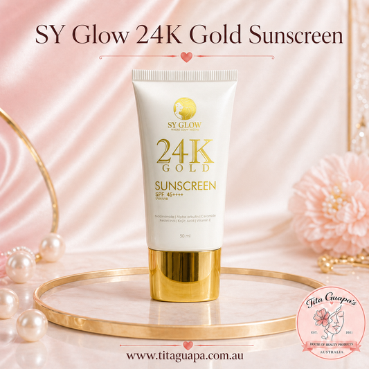 SY Glow 24K Gold Sunscreen SPF45 ++++ UVA/UVB 50ml