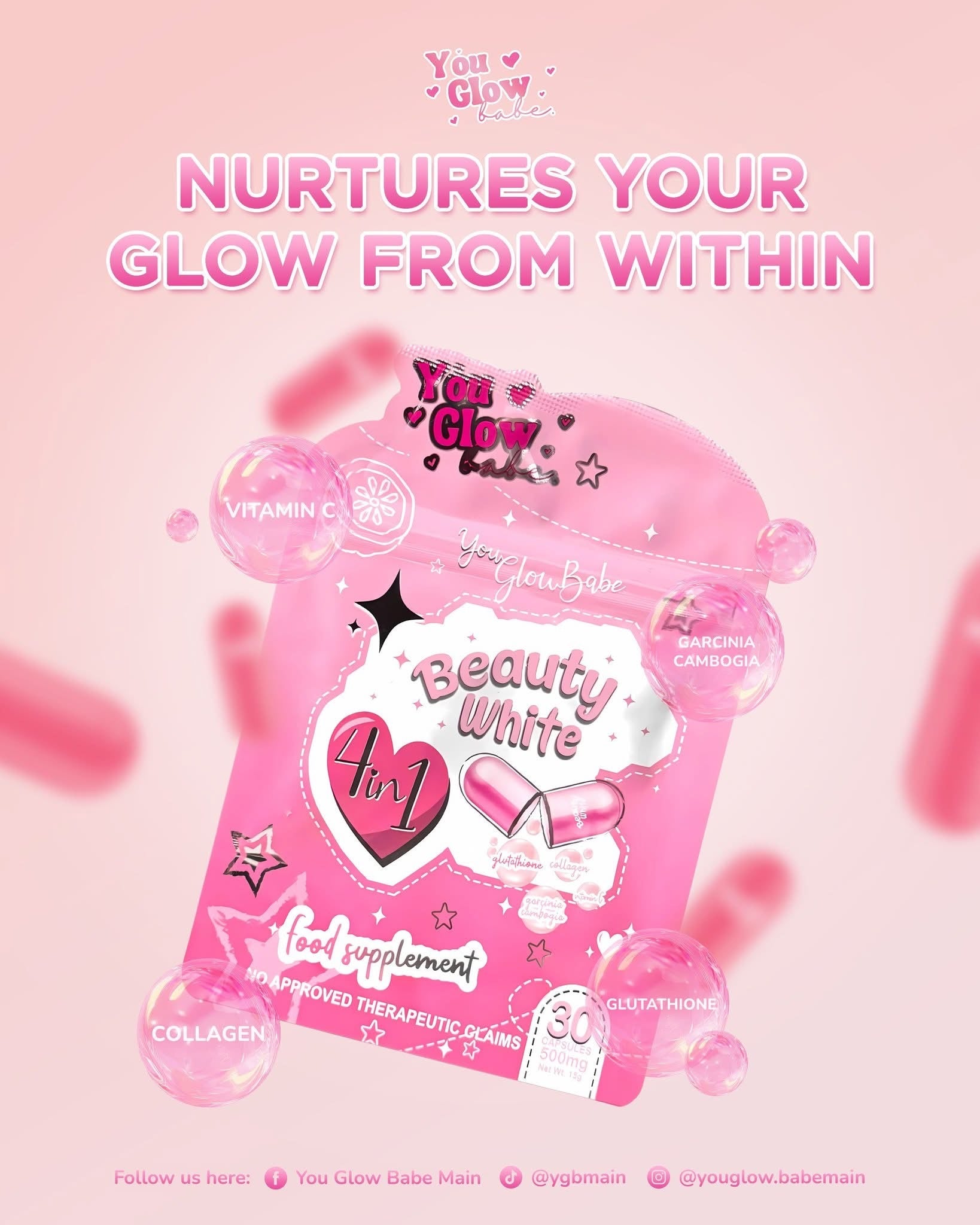 Beauty White Capsules Tita Guapa's House of Beauty Products Beauty White Capsules Tita Guapa's House of Beauty Products