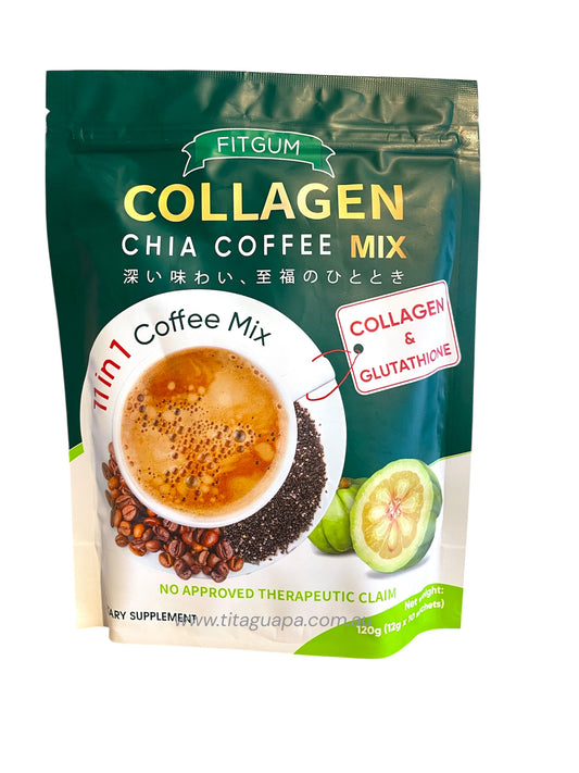 Fitgum Collagen Chia Coffee Mix
