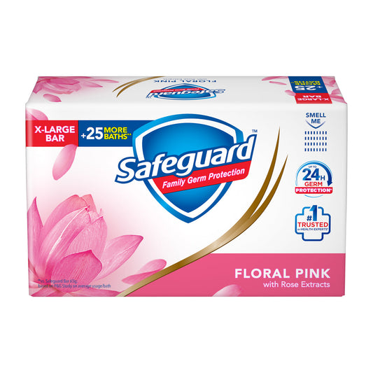 Safeguard Soap (Floral Pink with Rose Extracts) 160g