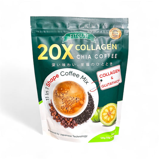 Fitgum Collagen Chia Coffee Mix