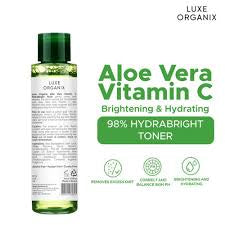 Luxe Organix Aloe Vera Vitamin C 98% Hydrabright Toner – 150ml