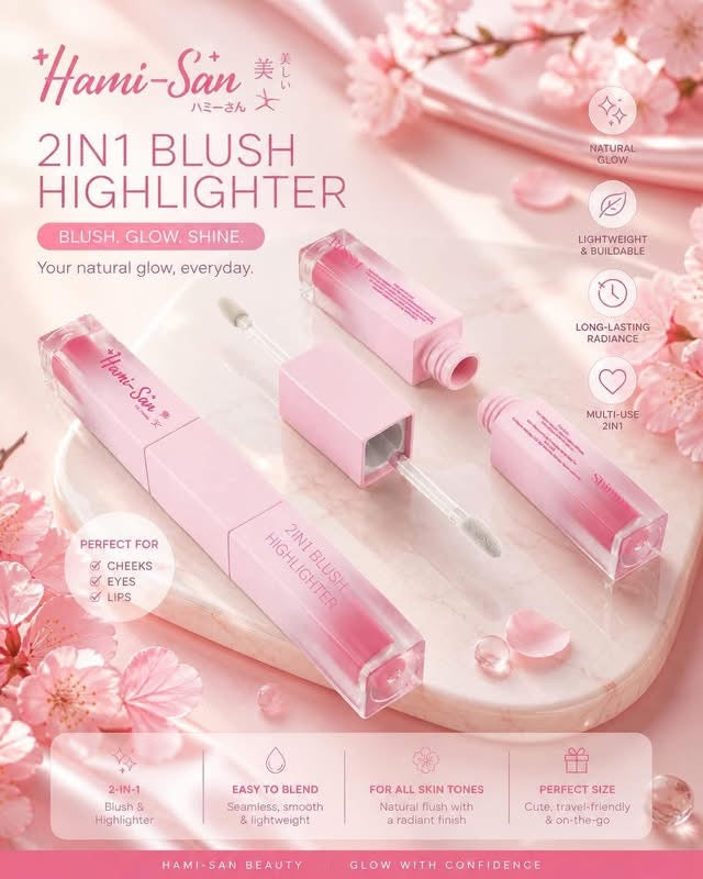 Hami-San 2IN1 Blush Highlighter