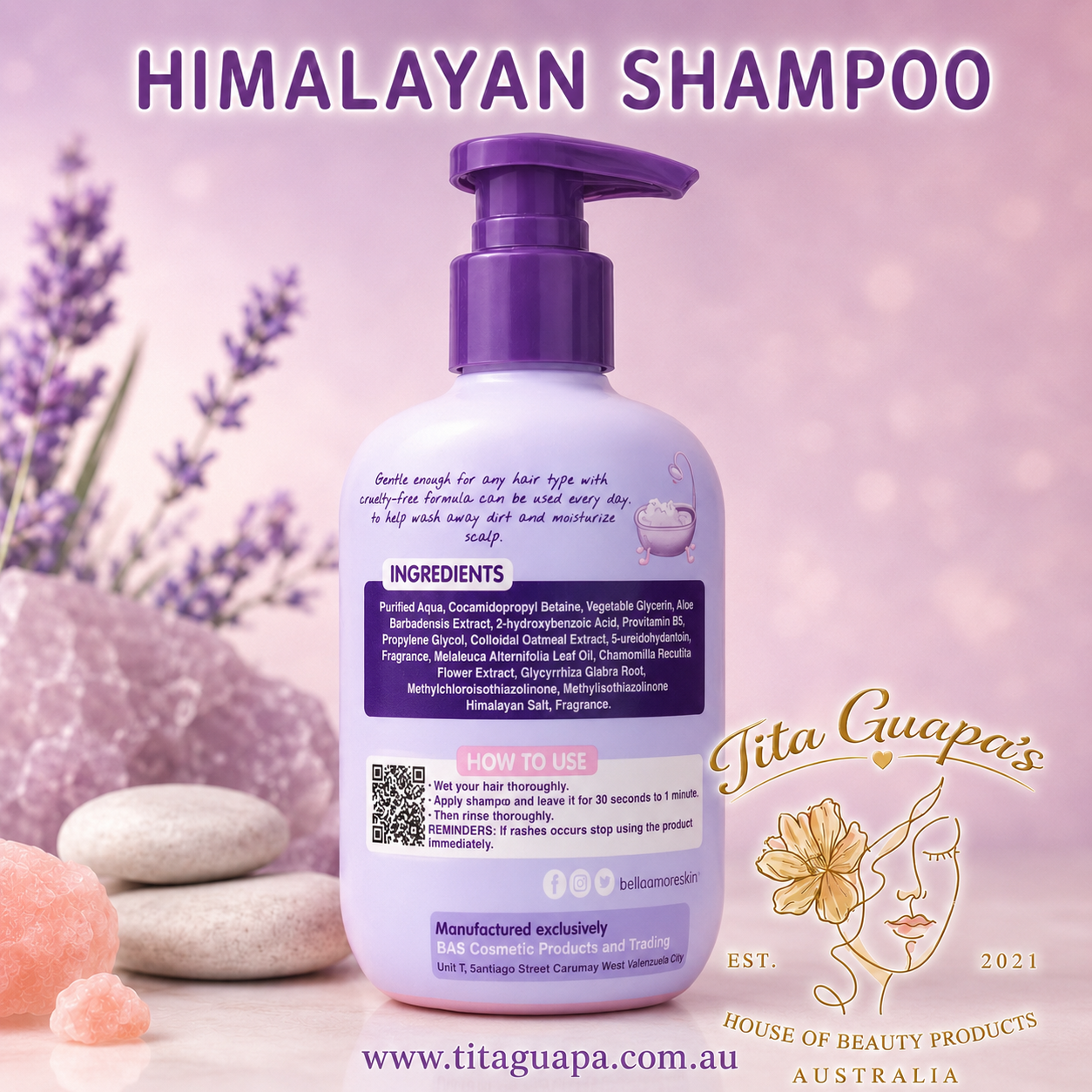 Bella Amore Skin Himalayan Shampoo 250ml
