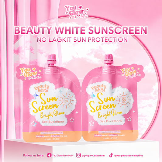 Beauty White Sunscreen 2x 25g SPF50 PA+++ ( TWIN PACK) )