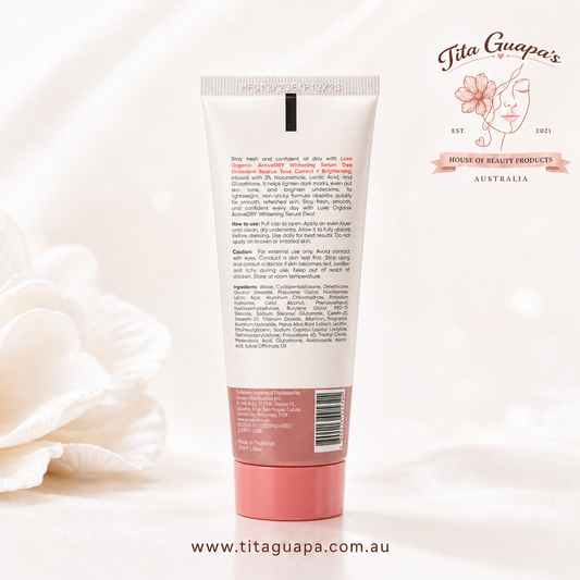 Luxe Organix ActiveDRY Whitening Serum Deo Underarm Rescue 50g