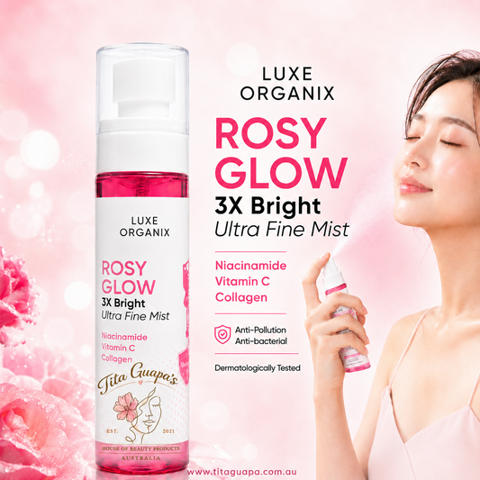 Luxe Organix Rosy Glow 3X Bright Ultra Fine Mist 80ml