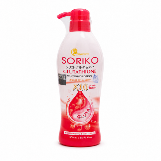 Soriko Glutathione Whitening Lotion X10 SPF 50 PA+++ 500ml