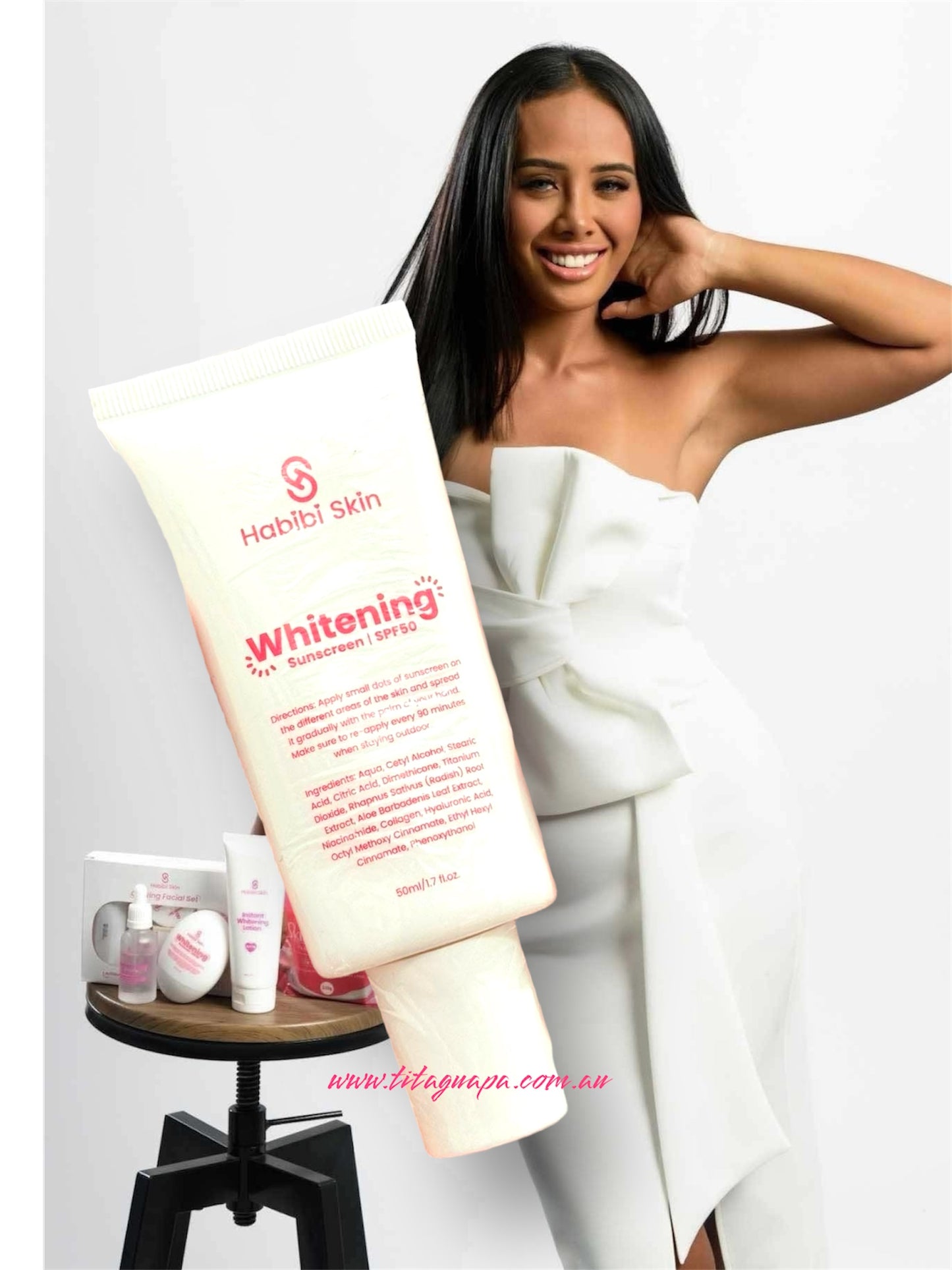 Habibi Skin Whitening Sunscreen SPF50 50ml