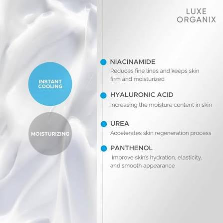LUXE ORGANIX Hyaluron White Double Collagen Hydra-Cooling Moisturizer (50g)