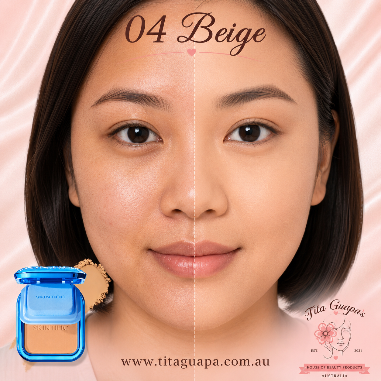 SKINTIFIC Ultra Cover Powder Foundation – 9g