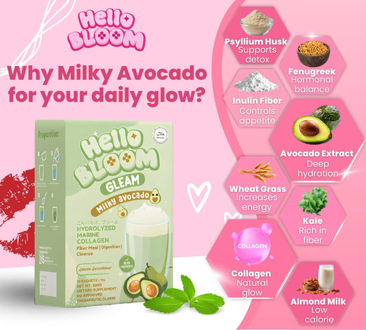 Hello Bloom Gleam Milky Avocado Drink