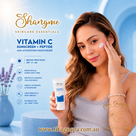 Shangme Vitamin C Sunscreen + Peptide with Hydrating Moisturizer – 50ml