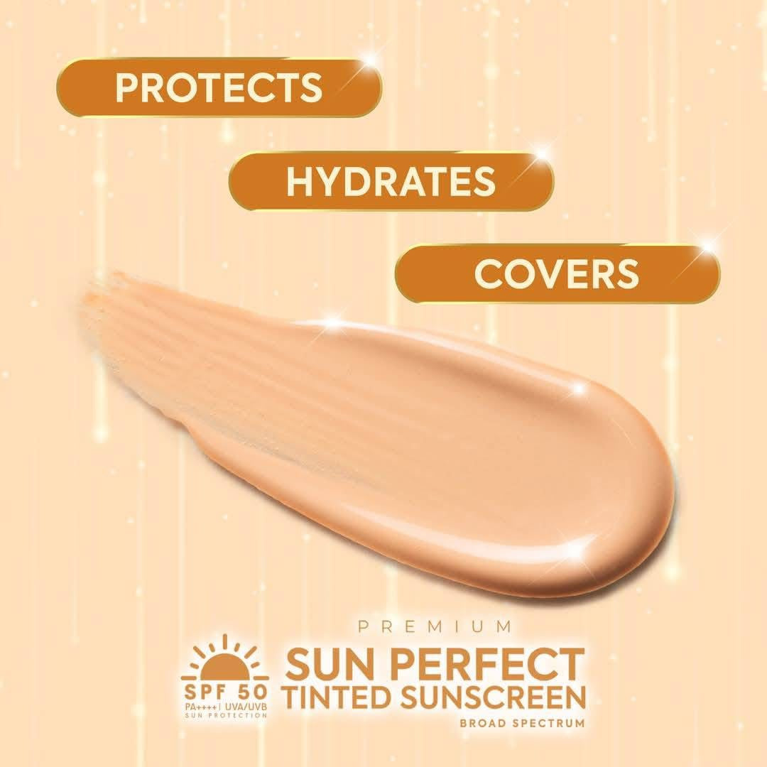 Hikari Skin Premium Sun Perfect Tinted Sunscreen SPF50 PA++++ UVA/UVB 50ml