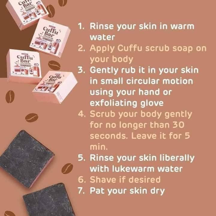 Cuffu Bar Coffee Scrub Soap by Magara 60g