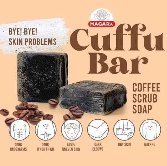 Cuffu Bar Coffee Scrub Soap by Magara 60g
