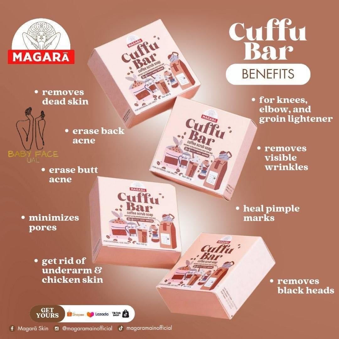 Cuffu Bar Coffee Scrub Soap by Magara 60g