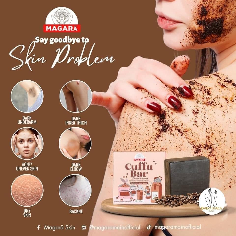 Cuffu Bar Coffee Scrub Soap by Magara 60g