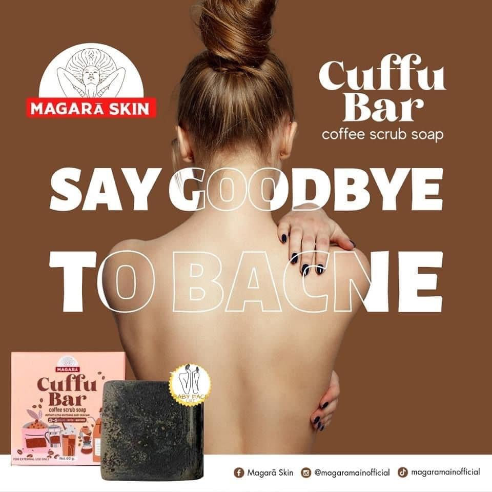 Cuffu Bar Coffee Scrub Soap by Magara 60g