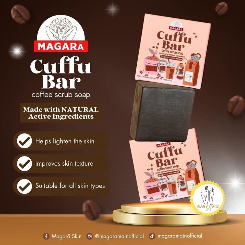 Cuffu Bar Coffee Scrub Soap by Magara 60g