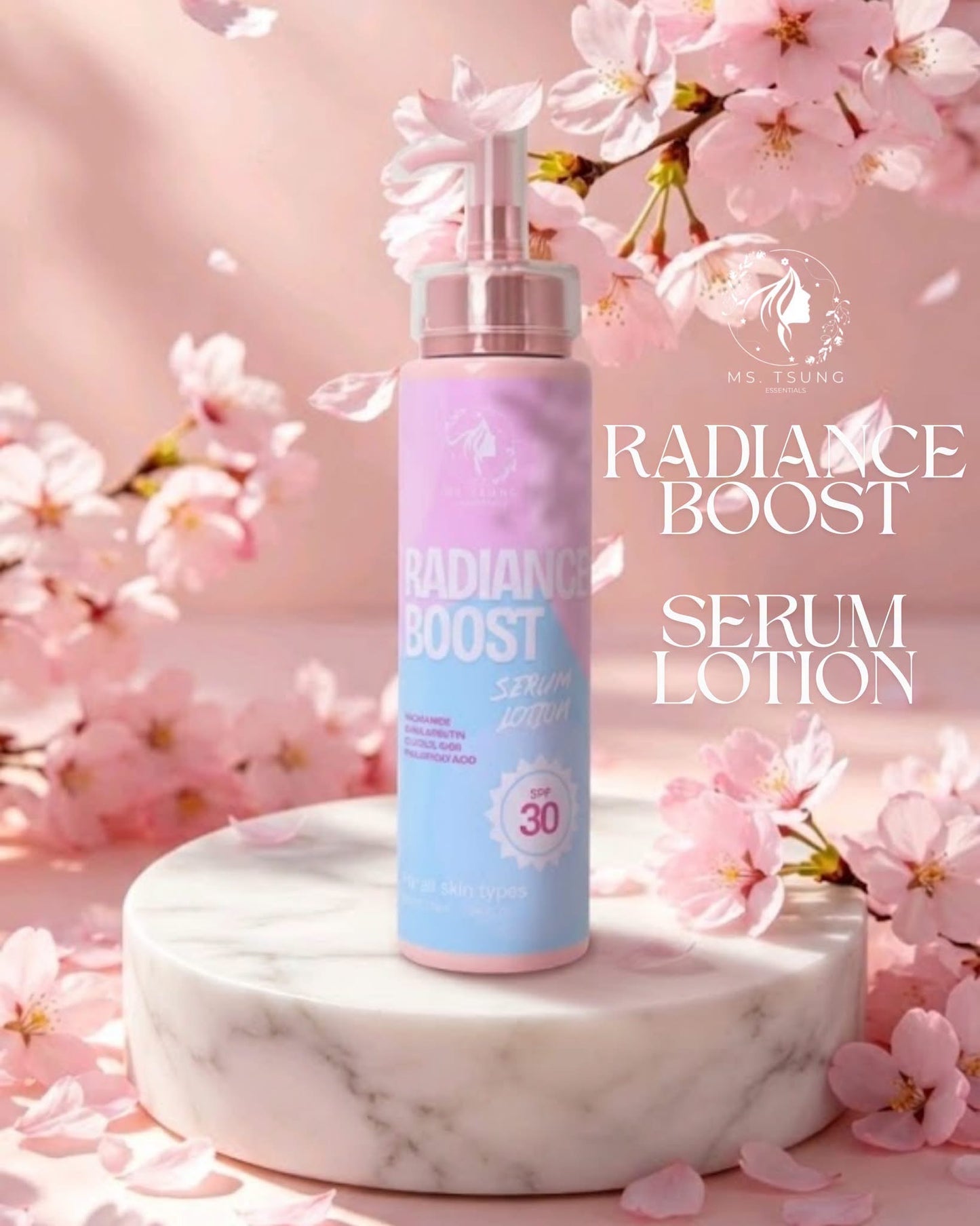 Ms Tsung Essentials Radiance Boost Serum Lotion SPF30 – 250ml