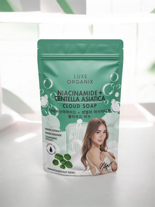 Luxe Organix Niacinamide + Centella Asiatica Calming Cloud Soap 180g