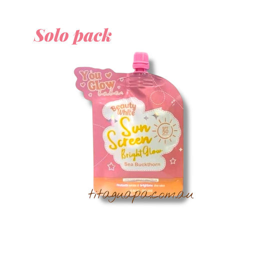 Beauty White Sunscreen 25g SPF50 PA+++ ( SOLO PACK)
