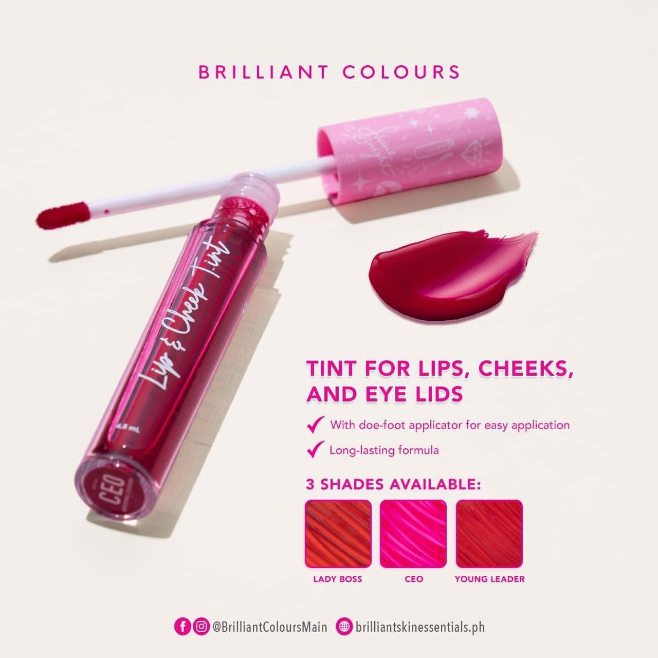Brilliant Colours Lip and Cheek Tint ( YOUNG LEADER ) Peachy Pink
