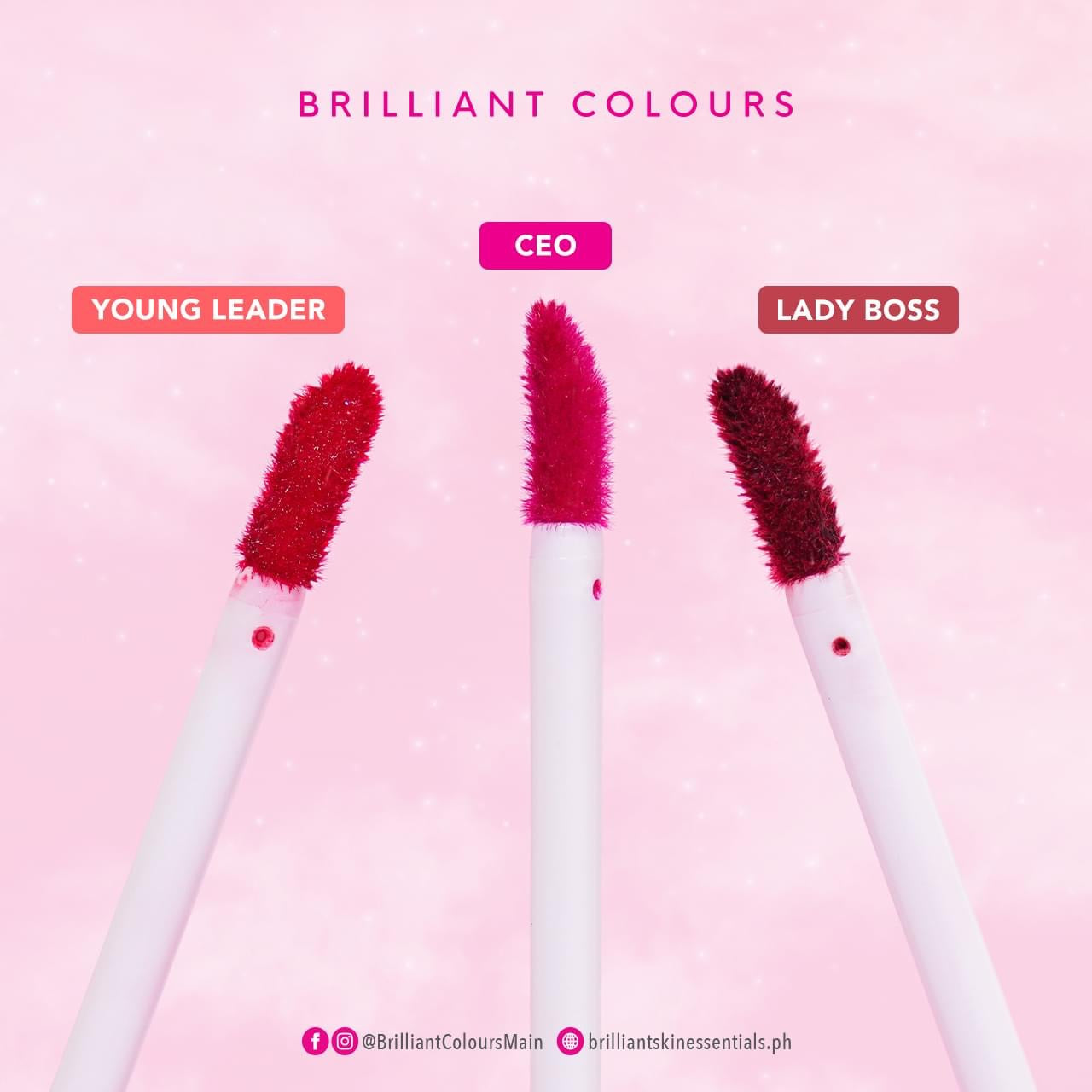 Brilliant Colours Lip and Cheek Tint ( CEO ) Berry Pink
