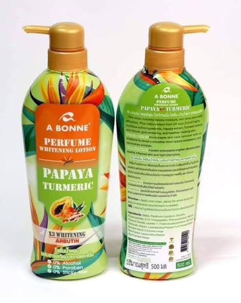 A Bonne Papaya Turmeric Perfume Whitening Lotion 500ml
