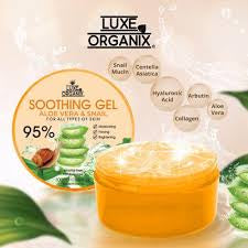 LUXE ORGANIX Aloe Vera & Snail Soothing Gel 95% 300ml