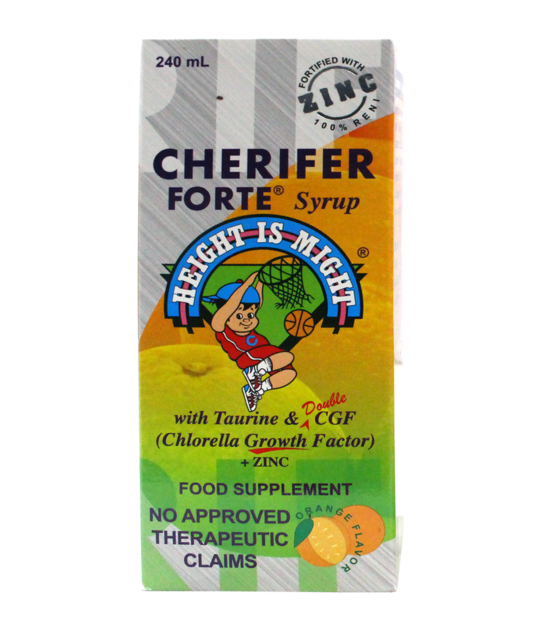 CHERIFER Forte Syrup with Taurine & Double CGF + Zinc 240ml (2-12 yrs)