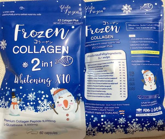 Frozen Collagen 2 in 1 Whitening x10