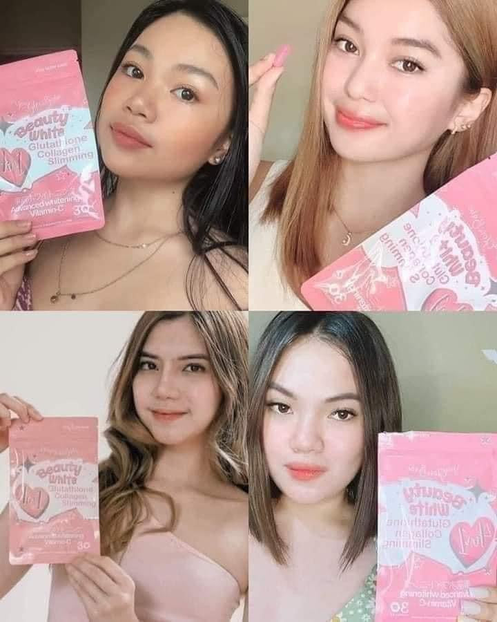 Beauty White 4-in-1 Glutathione, Hydrolyzed C0llagen, Vit C and Garcinia Cambogia by You Glow Babe
